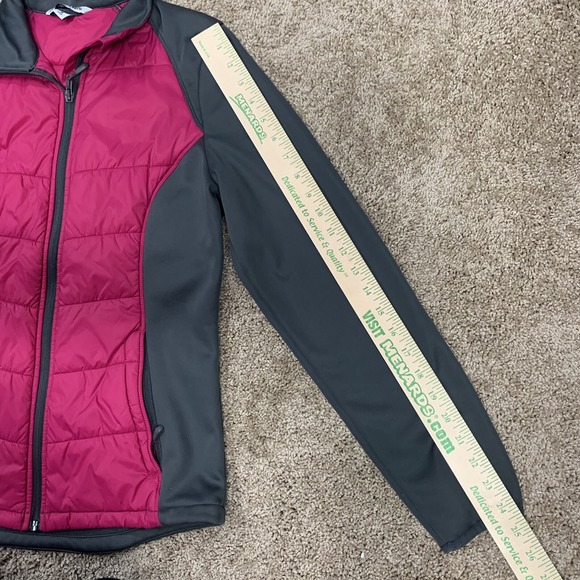 Port Authority Womens‎ Color Block Soft Shell Jacket Womens Size Small Grey Pink - Picture 5 of 9
